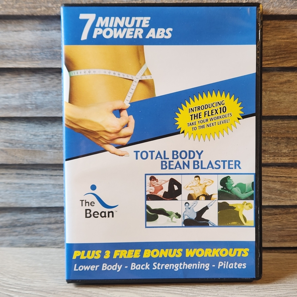 🖤 7 Minute Power Abs Total Body Bean Blaster lower body workout pilates DVD